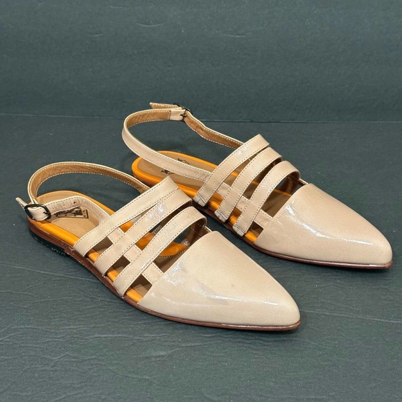 John Fluevog Shoes - John Fluevog Women Size 6.5 Pink Presence Wizard Patent Leather Pointed Toe Flat